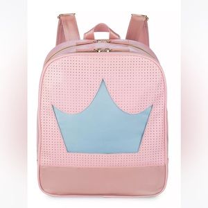 Disney Pink and Blue Crown Pin Backpack